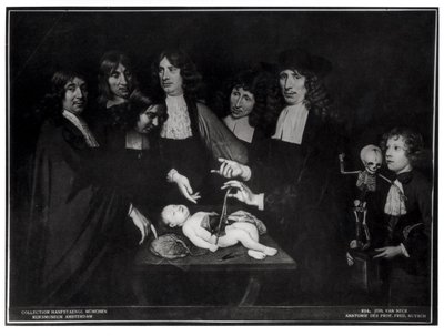 De Anatomische Les van Professor Frederik Ruysch (1638-1731) ca. 1683 door Jan van Neck